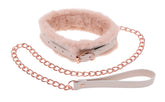Peaches ‘N Creame Fur Collar and Leash - Pink
